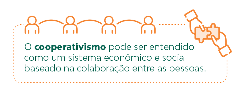 O cooperativismo pode ser entendido como um sistema econômico e social baseado na colaboração entre as pessoas.