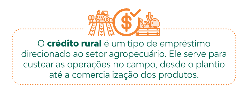 O crédito rural é um tipo de empréstimo direcionado ao setor agropecuário. Ele serve para custear as operações no campo, desde o plantio até a comercialização dos produtos.